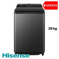 Lavadora 20 kg automática Hisense carga superior